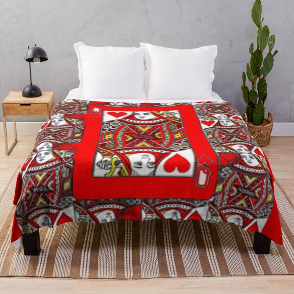 Item preview, CASINO RED QUEEN OF HEARTS PATTERN RED ART designed and sold by sharlesart.