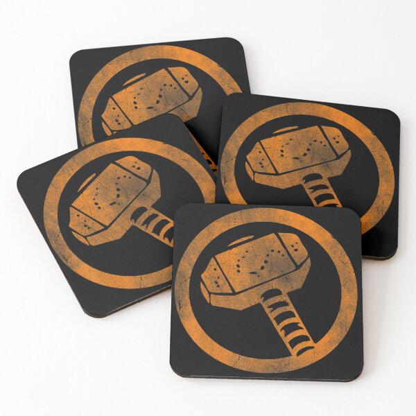 Item preview, ThorHammer Logo Orange onal Cut-Out Halloween  designed and sold by sacchii.