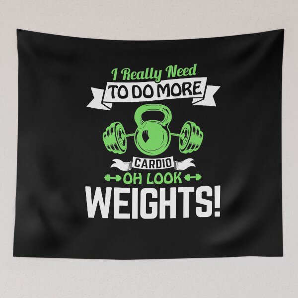 Item preview, I Really Need To Do More Cardio Oh Look Weights - Funny Gym designed and sold by Optix.