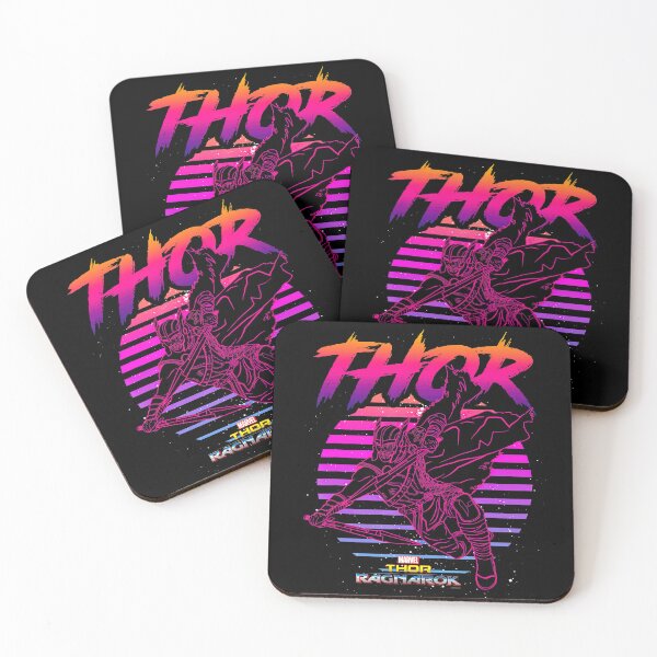 Item preview, Thor80s Retro Sunset Halftone Hero  designed and sold by sacchii.