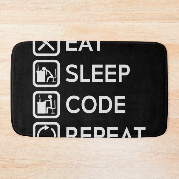 Item preview, Eat Sleep Code Repeat    designed and sold by CandleDoll.
