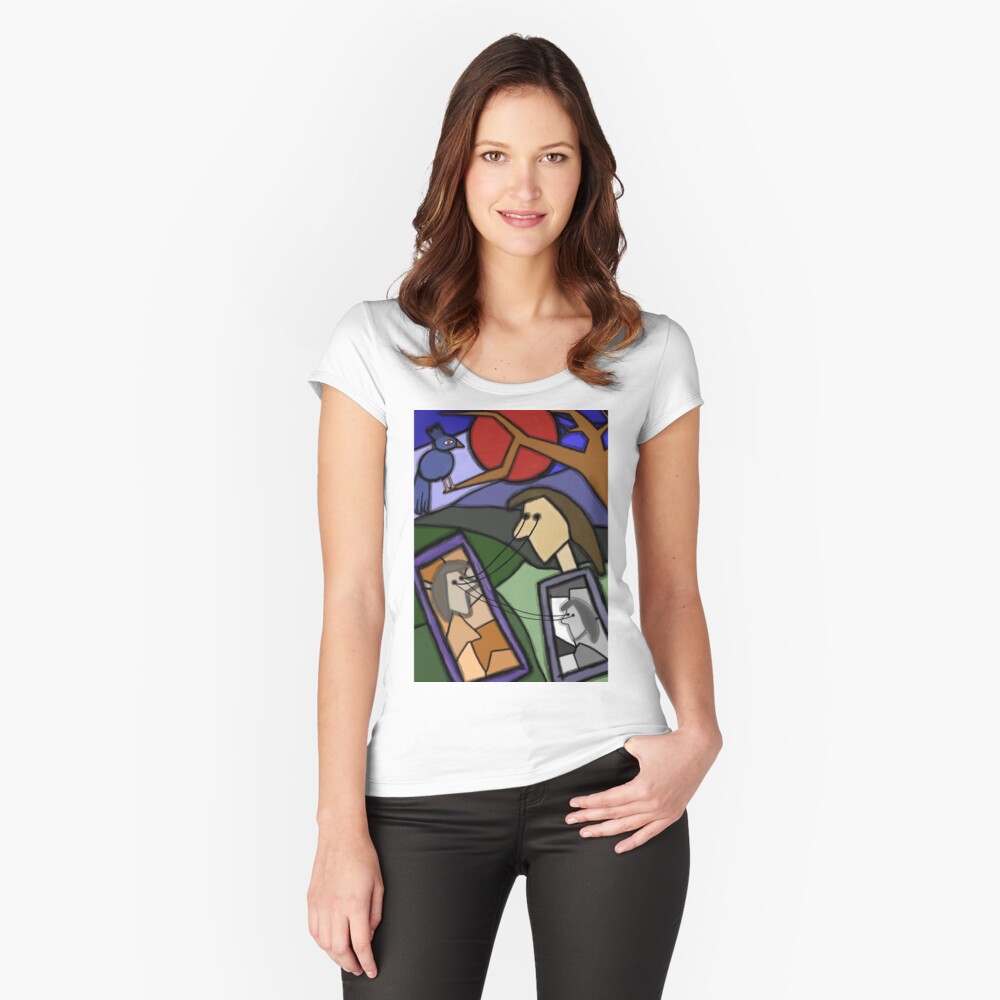 Item preview, Fitted Scoop T-Shirt designed and sold by tomisa.