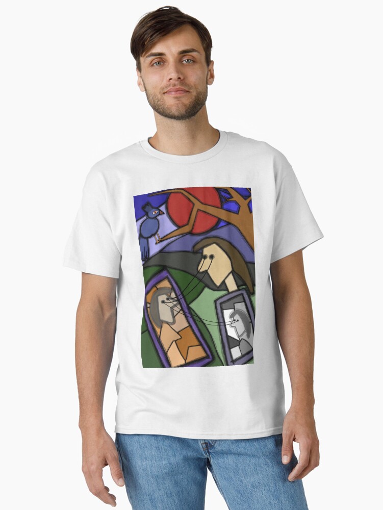 Thumbnail 2 of 7, Classic T-Shirt, Cubistic artwork designed and sold by tomisa.