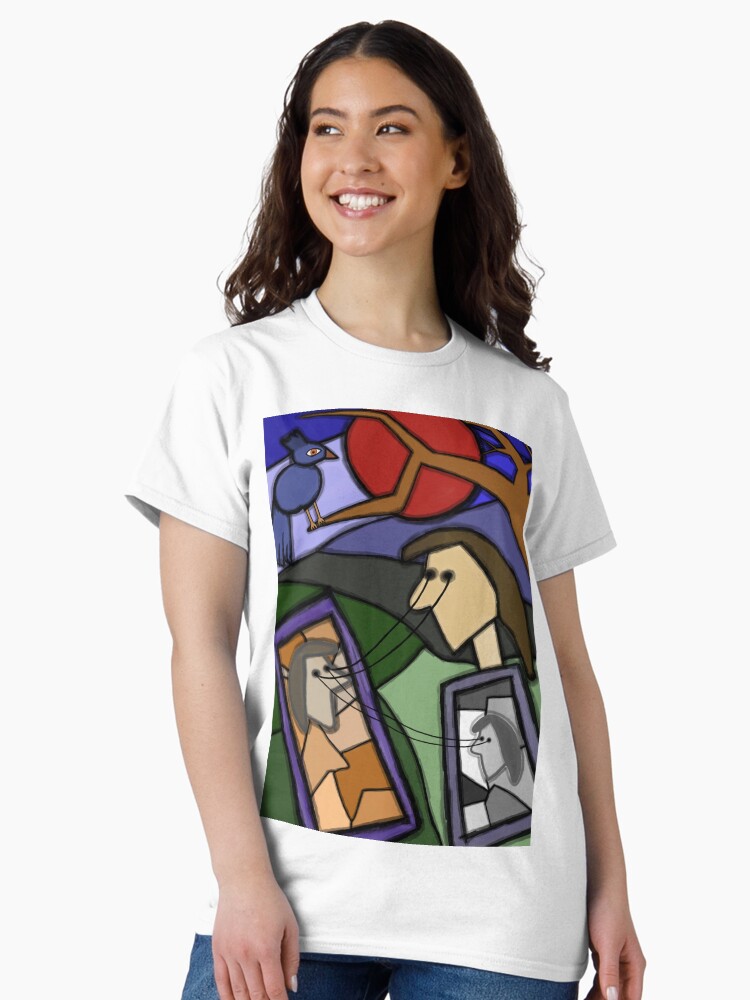 Thumbnail 1 of 7, Classic T-Shirt, Cubistic artwork designed and sold by tomisa.