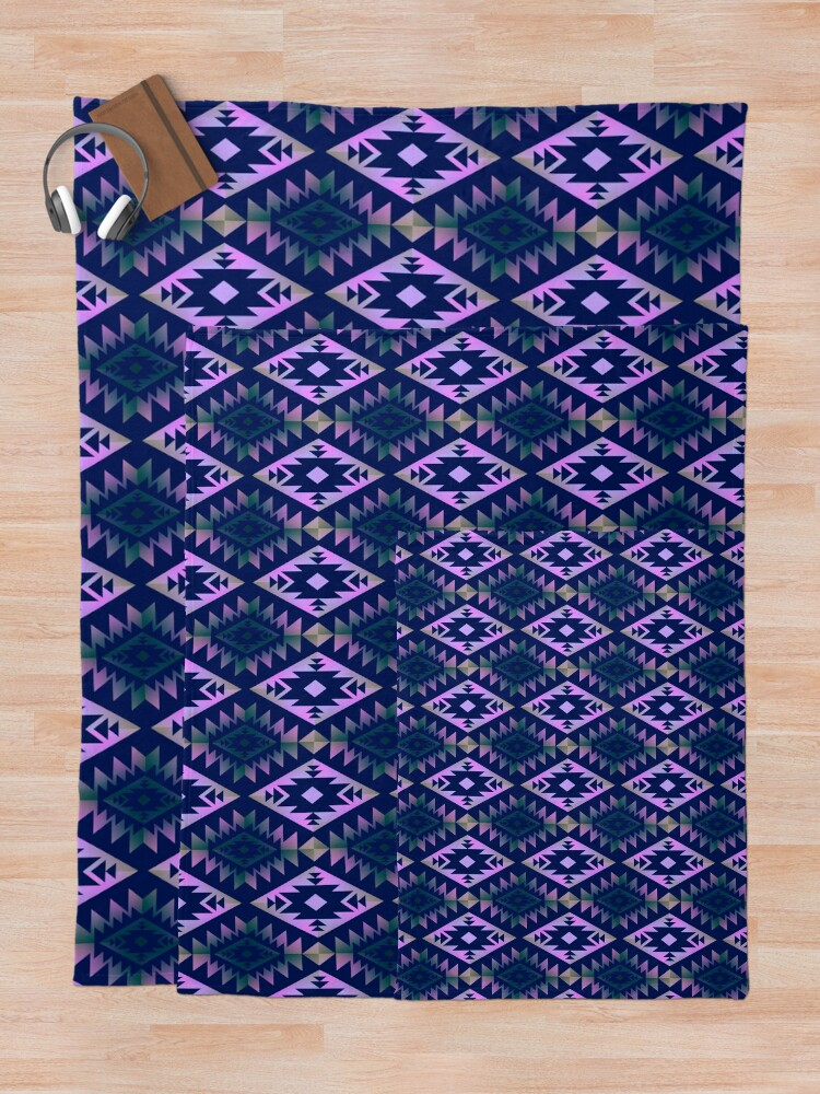 Purple and green throw blanket hot sale