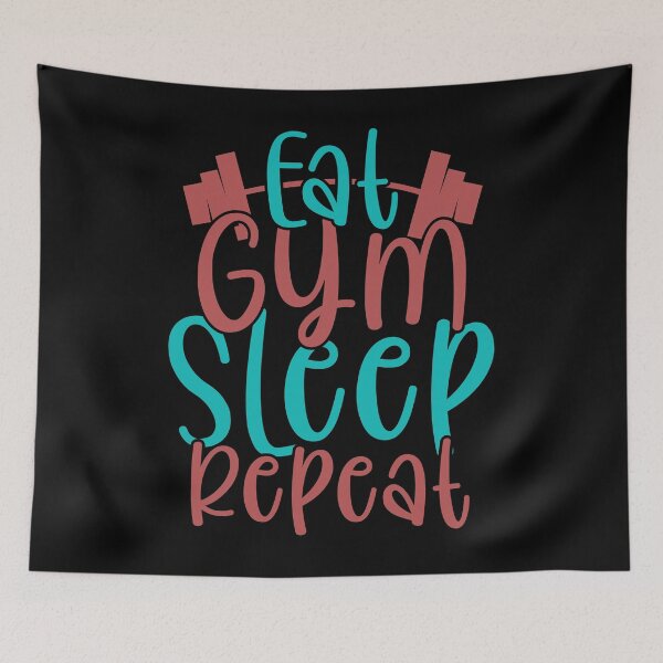 Item preview, Eat Gym Sleep Repeat - Funny Fitness Gym designed and sold by Optix.