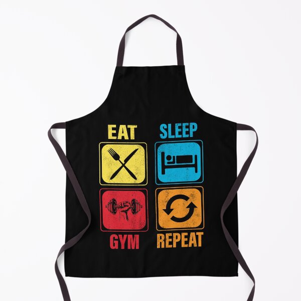 Item preview, Eat Sleep Gym Repeat - Distressed Vintage Funny Fitness designed and sold by Optix.