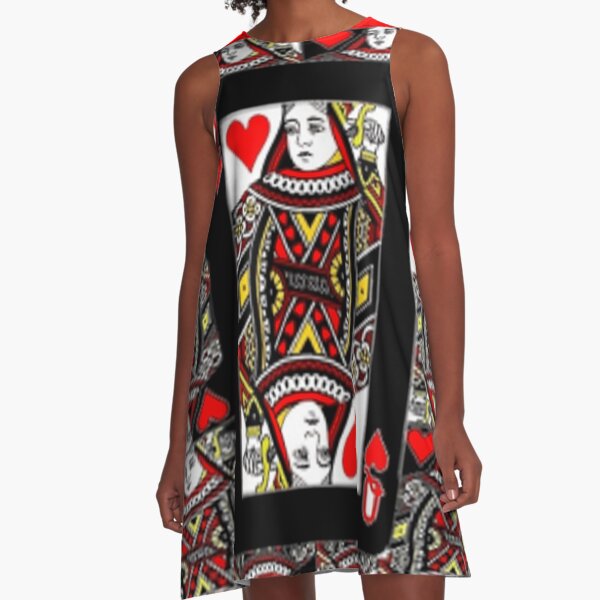 Item preview,  CASINO RED QUEEN OF HEARTS PATTERN RED-BLACK  ART designed and sold by sharlesart.