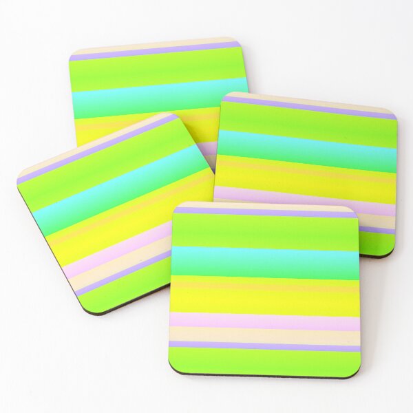 Item preview, multicolor striped | warm spring color palette designed and sold by lausn.