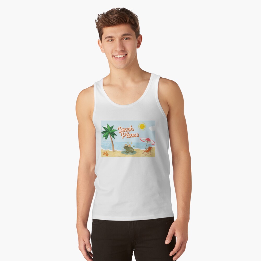 Discover Frog At The Beach Tank Top