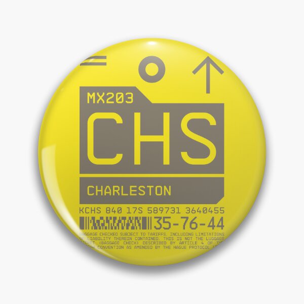 Artikelvorschau, Gepäckanhänger C - CHS Charleston South Carolina USA entworfen und verkauft von VoodooCircus.