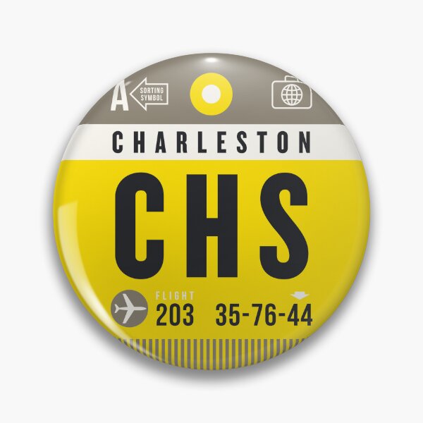 Artikelvorschau, Gepäckanhänger A - CHS Charleston South Carolina USA entworfen und verkauft von VoodooCircus.