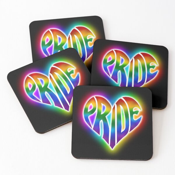 Item preview, Glowing with Pride Rainbow Heart designed and sold by Deborah Camp.