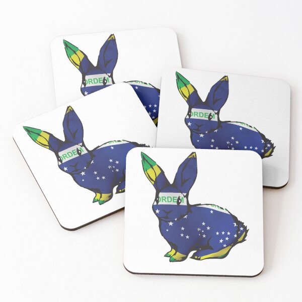 Item preview, BRASIL BUNNY BANDERA designed and sold by ROCK'EM SOCK'EM LOGO'S.