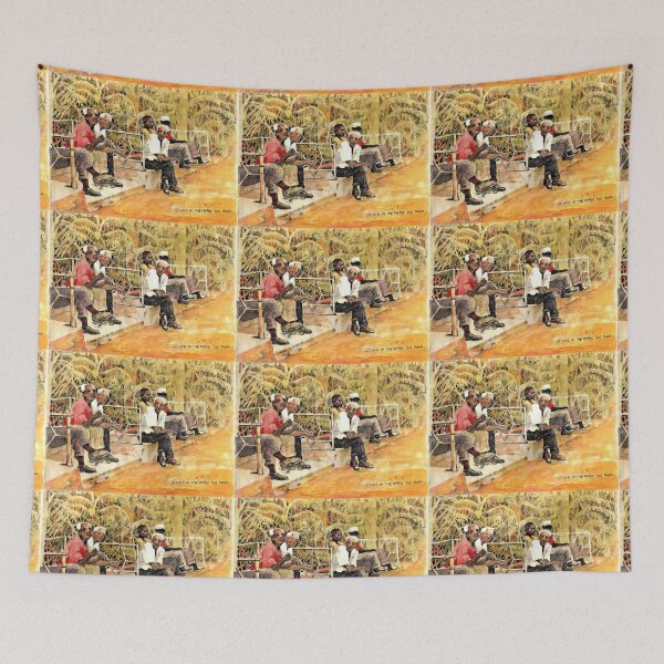 Item preview, Old Men Sitting And Talking In The Neighborhood Park designed and sold by DonSylvester.
