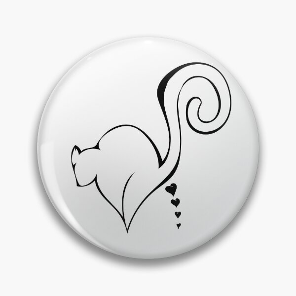 Item preview, Corazones de gato cagando: regalo perfecto para dueños de gatos designed and sold by GizmoDesign.