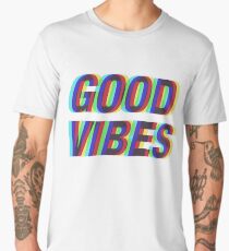 Good Vibes Techicolor Men's Premium T-Shirt