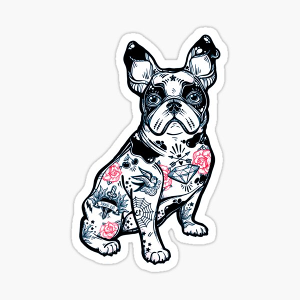 French Bulldog I Love Mom Tattoo  Bulldog Mom Sticker for Sale by kit189   Redbubble