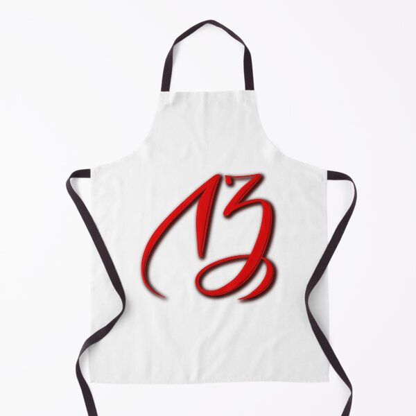 Item preview, Red calligraphy number 13 designed and sold by RinaGArt.