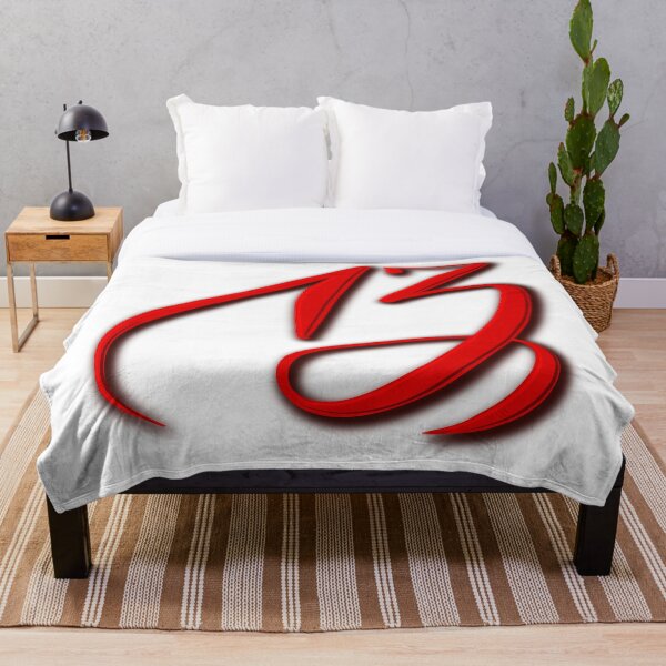 Item preview, Red calligraphy number 13 designed and sold by RinaGArt.