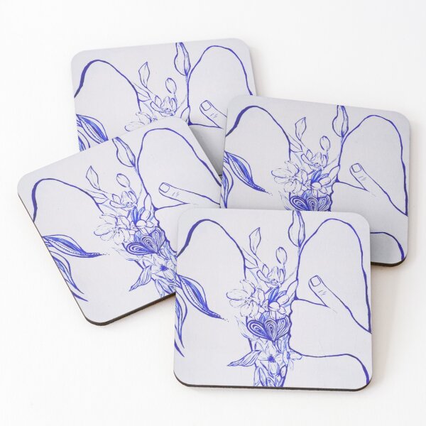 Aperçu de l'œuvre fleurs bleues créée et vendue par Gabiemmemurales.