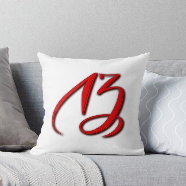 Item preview, Red calligraphy number 13 designed and sold by RinaGArt.