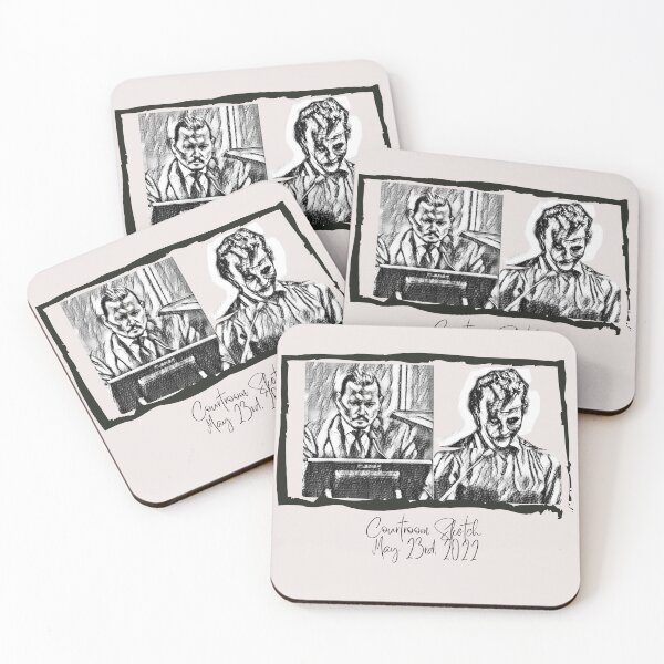 Item preview, Depp Vs Heard - Courtroom Sketch designed and sold by H  Schneiter.