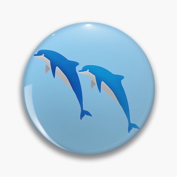 Item preview, SUMMER, FUNNY GRAY AND BLUE DOLPHINS designed and sold by ILA-DODO.
