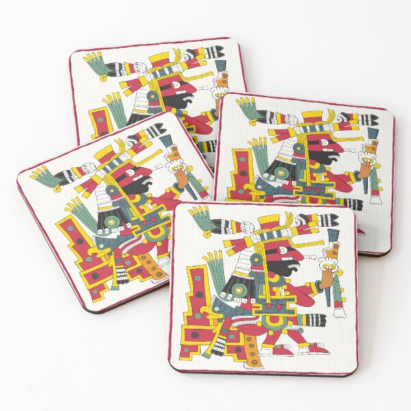 Item preview, Xiuhtecuhtli - Aztec Borgia Coaster designed and sold by Aztectees.