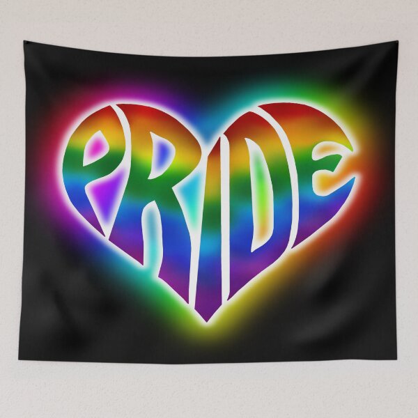 Item preview, Glowing with Pride Rainbow Heart designed and sold by Deborah Camp.