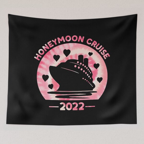 Item preview, Honeymoon Cruise Tie Dye Print For Couples Husband And Wife Cruise Trip  designed and sold by JokeGysen.
