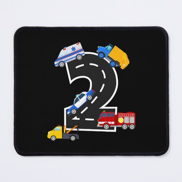 Item preview, 2nd Birthday Fire Truck Police Car 2 Year Old designed and sold by MalloWilli.
