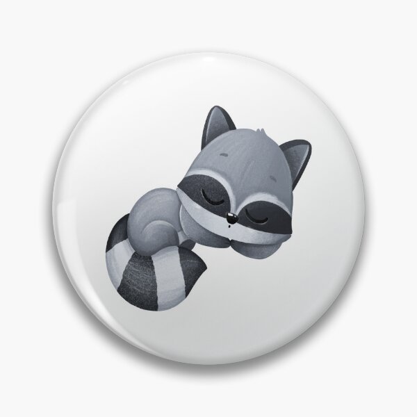 Item preview, cute sleeping raccoon designed and sold by badgermark.
