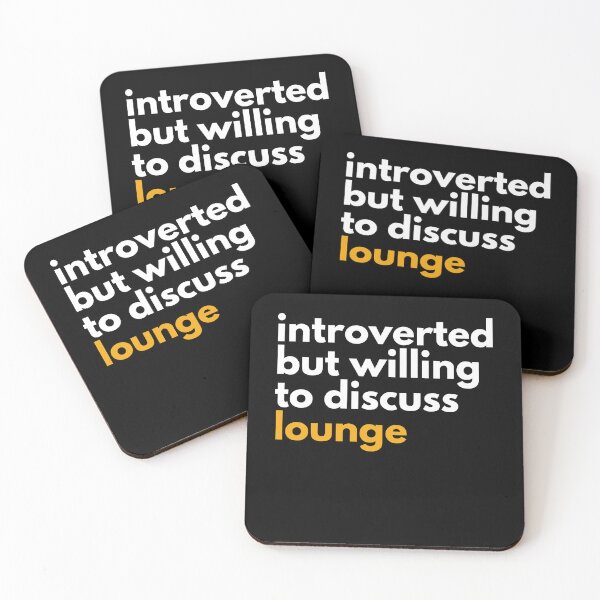 Item preview, Introverted But Willing To Discuss Lounge For Music Lovers And Elevator Music designed and sold by Funwithmusic.