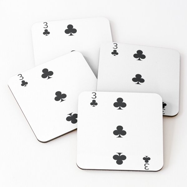Item preview, Three of Clubs Playing Card Poker Card designed and sold by johnta17.