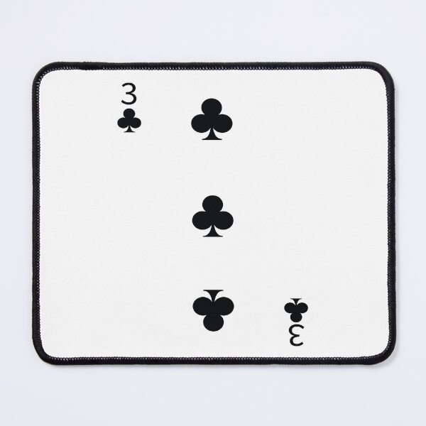 Item preview, Three of Clubs Playing Card Poker Card designed and sold by johnta17.