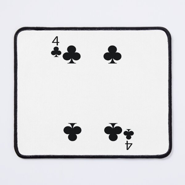 Item preview, Four of Clubs Playing Card Poker Card designed and sold by johnta17.