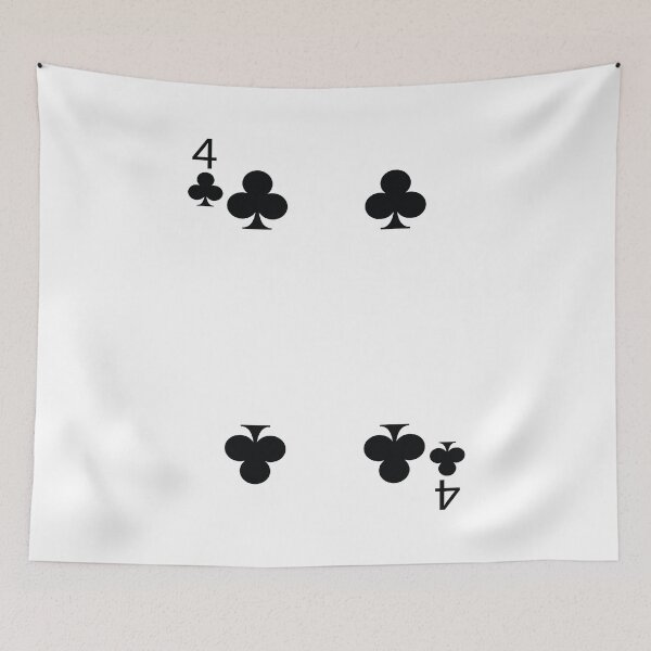 Item preview, Four of Clubs Playing Card Poker Card designed and sold by johnta17.