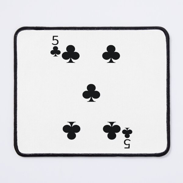 Item preview, Five of Clubs Playing Card Poker Card designed and sold by johnta17.