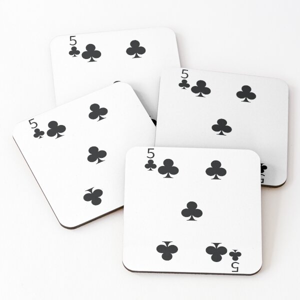 Item preview, Five of Clubs Playing Card Poker Card designed and sold by johnta17.
