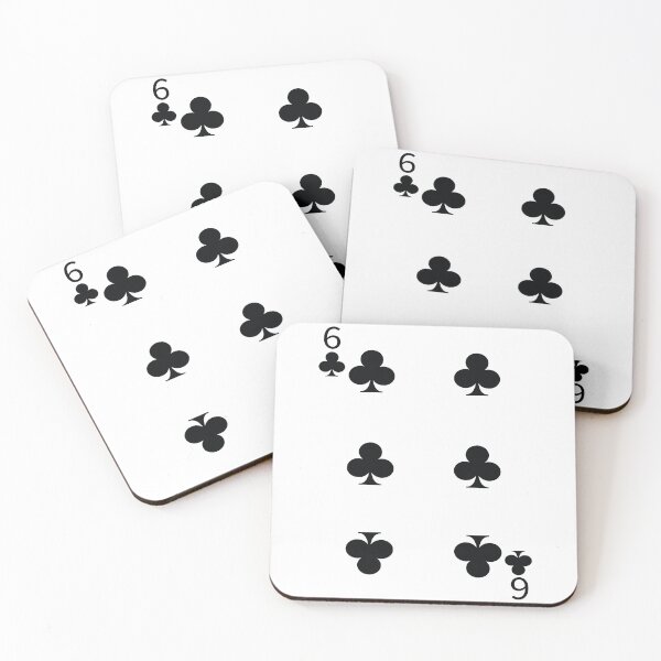 Item preview, Six of Clubs Playing Card Poker Card designed and sold by johnta17.