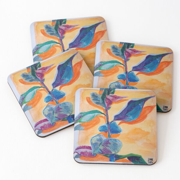 Item preview, Native flower in watercolors designed and sold by Gabiemmemurales.