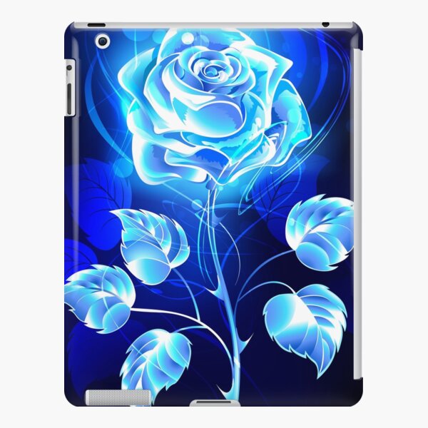 BLUE FLAMES HOT FIRE Black Lightning BLUE ROYAL Blue Turquoise ELECTRIC  NEON iPad Case & Skin for Sale by JadedVintage