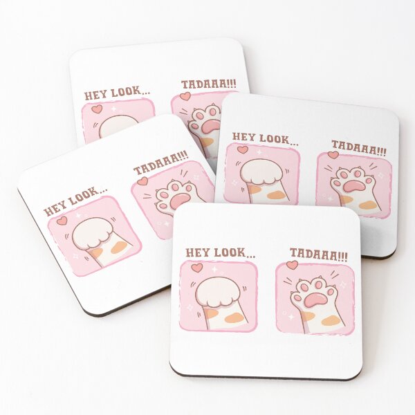 Item preview, Ta Da - Cute Pink Cat Paw designed and sold by Abhishek Goldar.