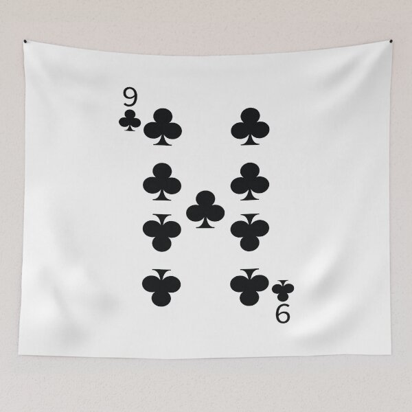 Item preview, Nine of Clubs Playing Card Poker Card designed and sold by johnta17.