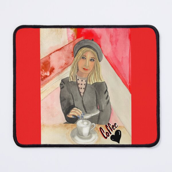 Item preview, Coffee lover, portrait of a girl designed and sold by altairaleon.