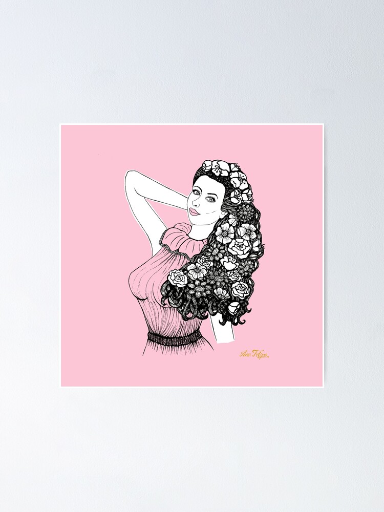 Alternate view of Flower girl Poster
