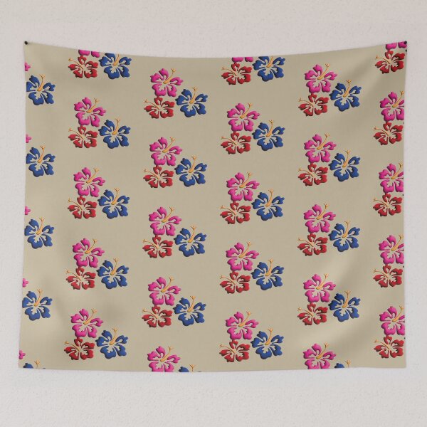Item preview, Diseño tropical de flores estilo Hawai designed and sold by Martapp.