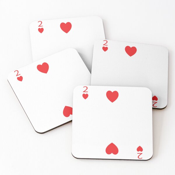 Aperçu de l'œuvre Carte à jouer Deux de Cœurs Carte de poker créée et vendue par johnta17.