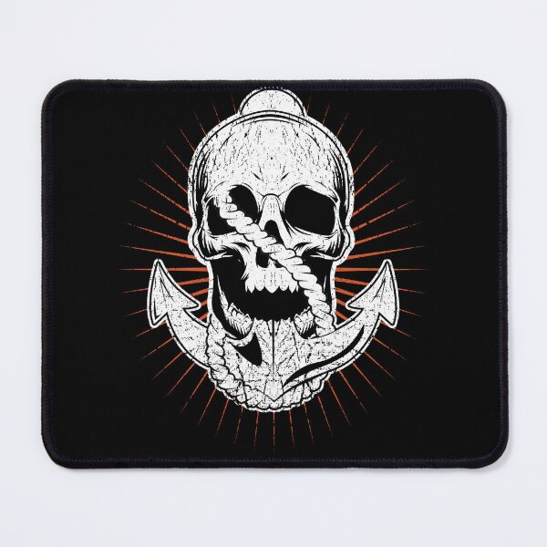 Item preview, Anchor and skull boat captain Maritime skeleton designed and sold by shurikaner.